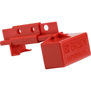 Brady Red 2-Lock Electrical Plug Lockout Device ABS Material 7.87mm Shackle Diameter 150841