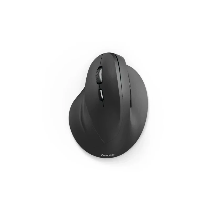 Hama 6 Button Wireless Ergonomic Optical Mouse Left-Handed, RF Connection, 115mm x 86mm x 71mm, Black 182697