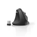 Hama 6 Button Wireless Ergonomic Optical Mouse Left-Handed, RF Connection, 115mm x 86mm x 71mm, Black 182697