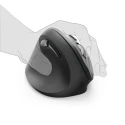 Hama 6 Button Wireless Ergonomic Optical Mouse Left-Handed, RF Connection, 115mm x 86mm x 71mm, Black 182697