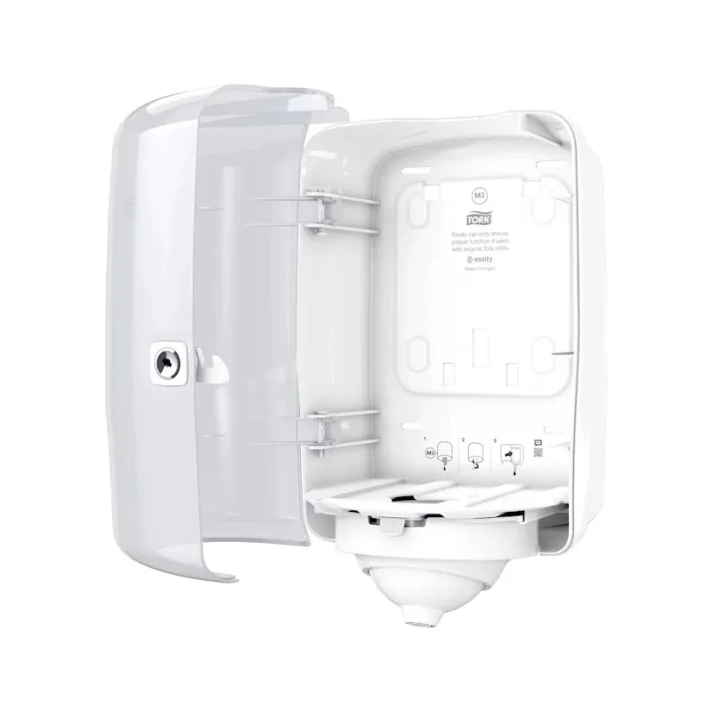 Tork Mini Wipe Dispenser Wall Mounted Plastic White Dimensions 191x321x180mm 473177