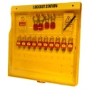Spectrum Industrial 10 Padlock Lockout Station with 10 Station & Pocket 601mm Wide C2957