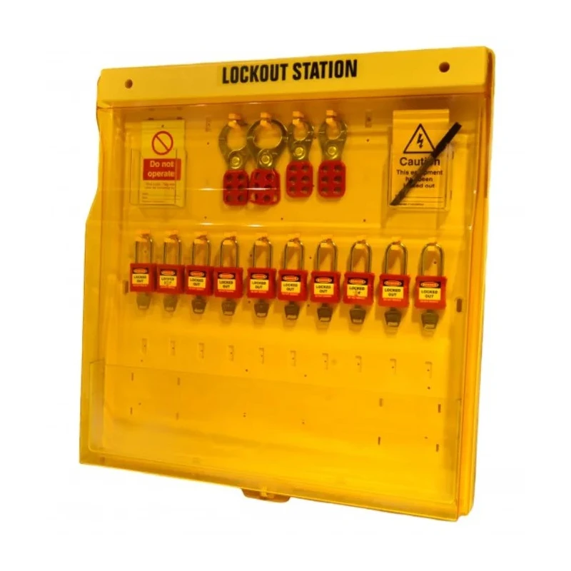 Spectrum Industrial 10 Padlock Lockout Station with 10 Station & Pocket 601mm Wide C2957