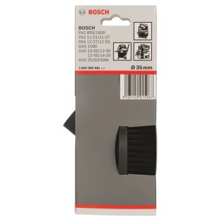 Bosch Vacuum Accessory Round Brush Nozzle for GAS 35 L AFC and Compatible Models 1609390481