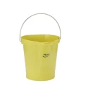 Vikan 12L Polypropylene Yellow Standard Bucket with Handle 56946