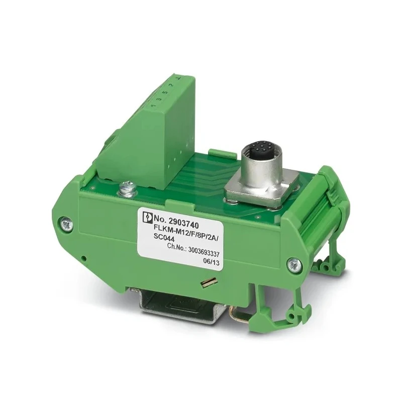 Phoenix Contact Interface Module FLKM-M12/F/8P/2A , 25 V AC / 50 V DC, 2 A Current, 8 Positions, Spring-Cage SC044