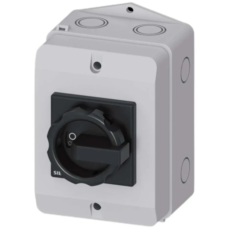 Siemens Enclosed Fuse Switch Disconnector 3-Pole 25A Mechanical Fuse Size RK5 Model 3LD2164-1GS51