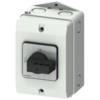 Siemens SENTRON 4-Pole Enclosed Switch Disconnector , RK5 Fuse Size, -25°C to 55°C Operating Temperature 3LD2284-2GP21