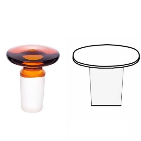 Interchangeable Ground Joint Stoppers for Bottles & Flasks Lab image-1