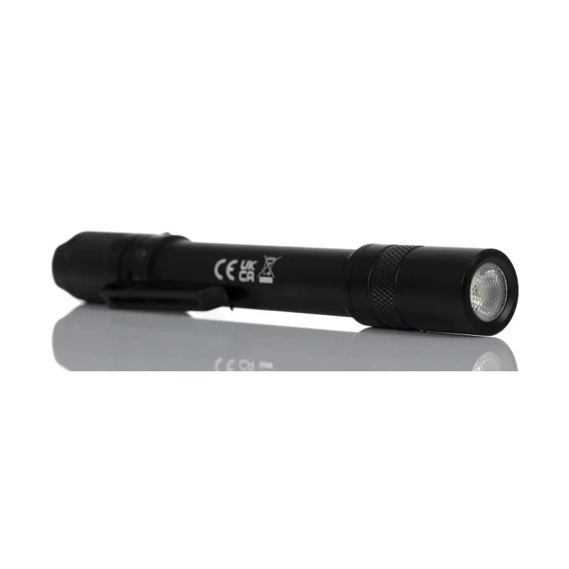 RS PRO LED Torch Black, Aluminium Housing, 375 Lumen, IP68 Rated, 151 mm Length Model 239-7014