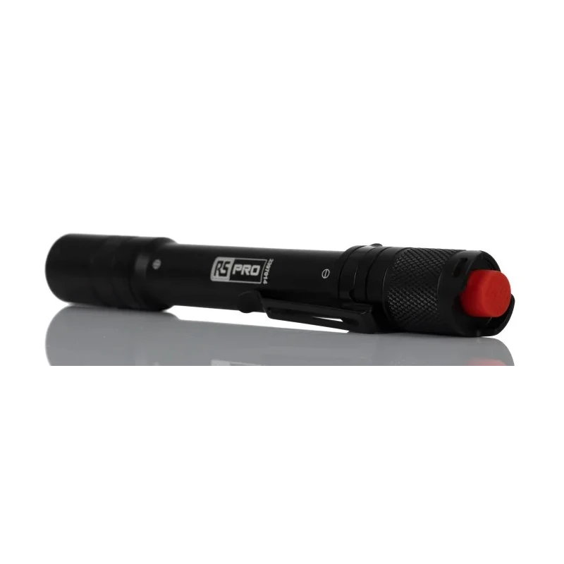 RS PRO LED Torch Black, Aluminium Housing, 375 Lumen, IP68 Rated, 151 mm Length Model 239-7014