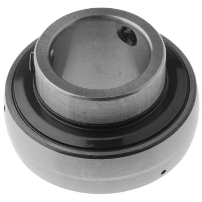 SKF Ball Bearing Insert, 25.4 mm ID, 52 mm OD, Set Screw Locking, Pressed Steel, 7000 rpm Limiting Speed YAR 205-100-2F