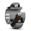 SKF Ball Bearing Insert, 25.4 mm ID, 52 mm OD, Set Screw Locking, Pressed Steel, 7000 rpm Limiting Speed YAR 205-100-2F