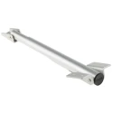 ROCA Anodised Natural Aluminium Telescopic Support Bracket 402mm 38 45 25