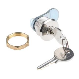 Steinbach & Vollman Brass Tumbler Lock 20 mm Panel-to-Tongue 18.2 x 22.2 mm Key Unlock 44880010