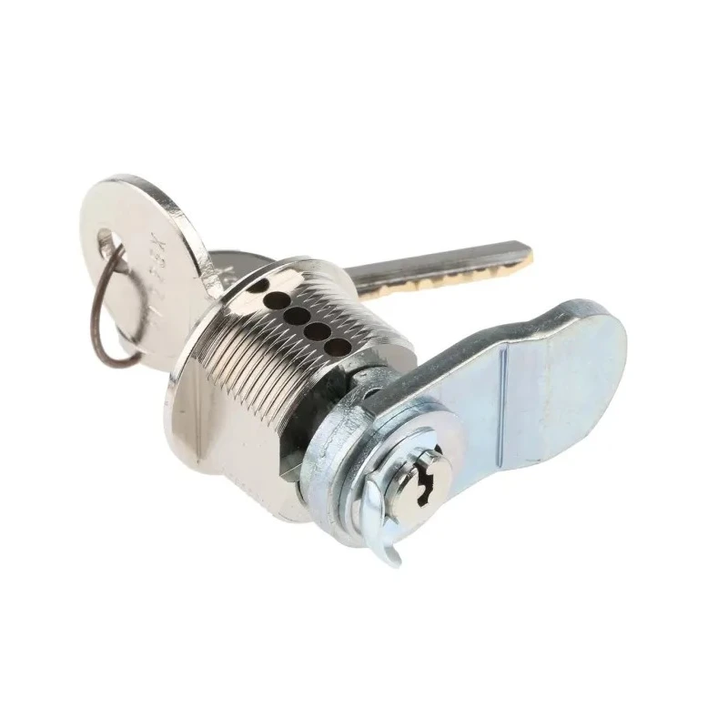 Steinbach & Vollman Brass Tumbler Lock 20 mm Panel-to-Tongue 18.2 x 22.2 mm Key Unlock 44880010