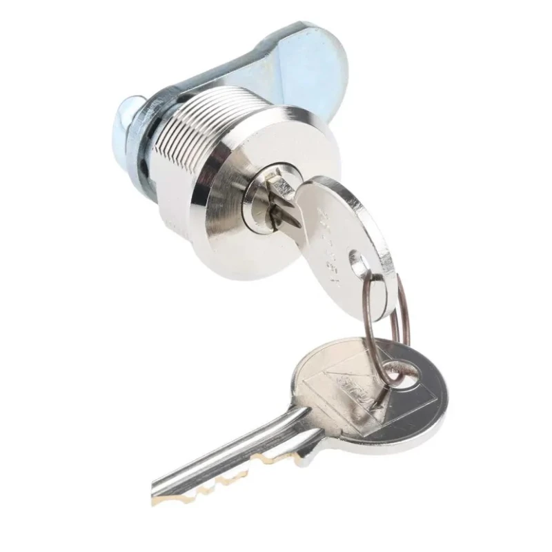 Steinbach & Vollman Brass Tumbler Lock 20 mm Panel-to-Tongue 18.2 x 22.2 mm Key Unlock 44880010