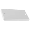 MK Electric Silver Metal 2 Gang Blanking Plate Metal Clad Series K3369 ALM
