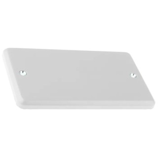MK Electric Silver Metal 2 Gang Blanking Plate Metal Clad Series K3369 ALM