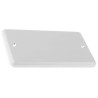 MK Electric Silver Metal 2 Gang Blanking Plate Metal Clad Series K3369 ALM