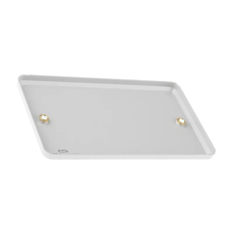 MK Electric Silver Metal 2 Gang Blanking Plate Metal Clad Series K3369 ALM