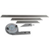 RS PRO Metric Bevel Protractor 300 mm Steel Blade 264-3508