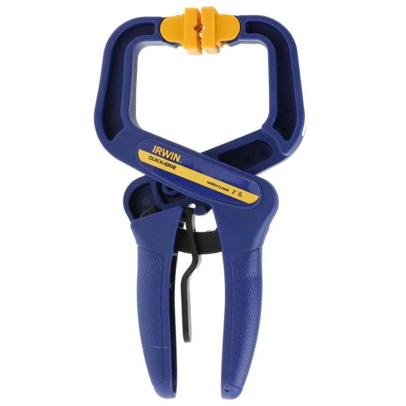 Record 55 mm x 50 mm Blue Resin Spring Clamp with Non-Marking Swivel Pads T59200ECD