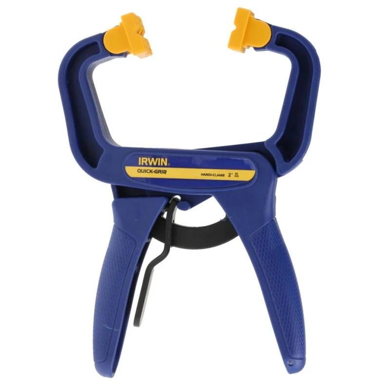 Record 55 mm x 50 mm Blue Resin Spring Clamp with Non-Marking Swivel Pads T59200ECD