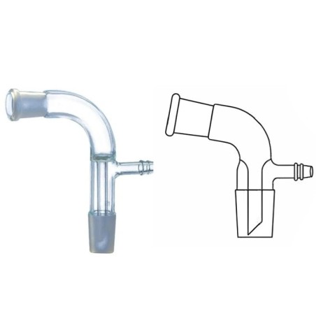 Receiver Adapters Bend or Straight With Vacuum Connection for lab image-1