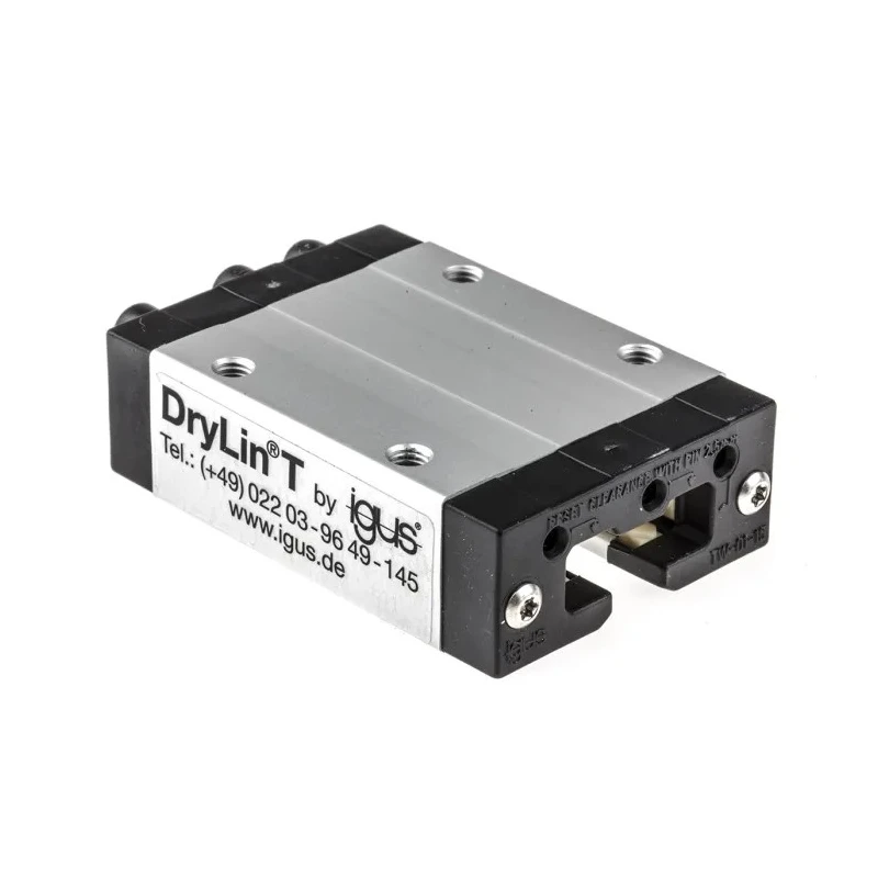 Igus Linear Guide Carriage drylin T Series Aluminium Carriage 74mm Length 47mm Width 4kN Static Load TW-01-15