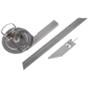MikronTec Metric Bevel Protractor 200 mm Stainless Steel Blade 304-8190
