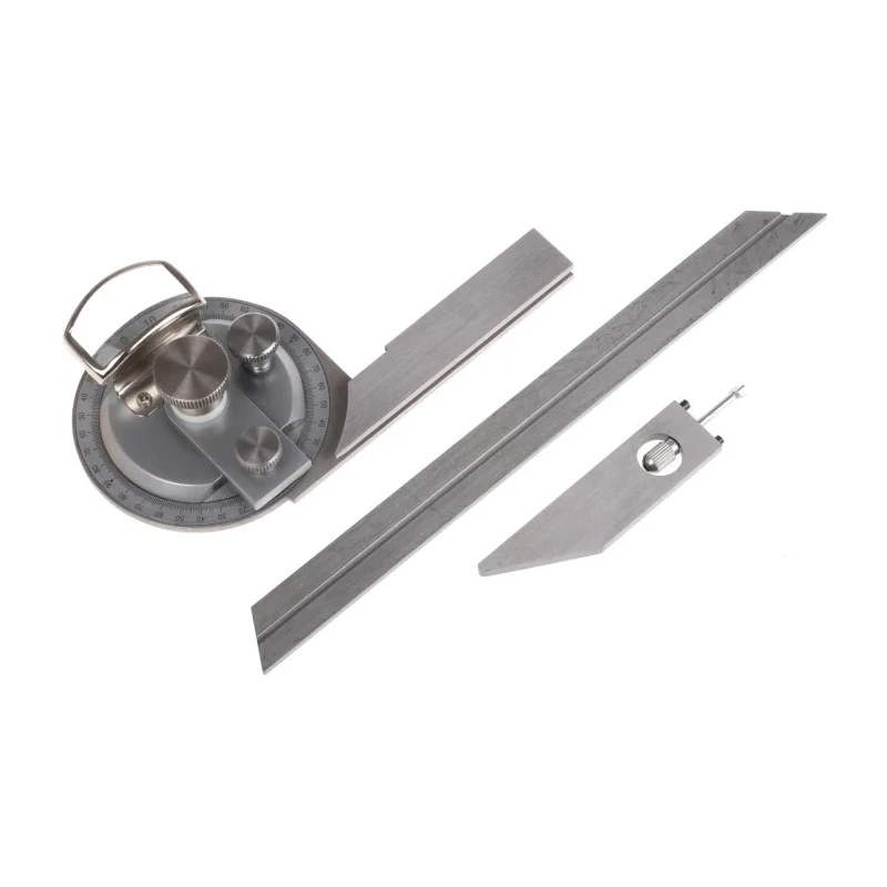 MikronTec Metric Bevel Protractor 200 mm Stainless Steel Blade 304-8190