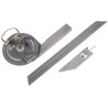 MikronTec Metric Bevel Protractor 200 mm Stainless Steel Blade 304-8190