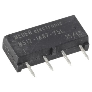 Meder Normally Open SPNO Micro SIL Reed Relay with Integral Coil Protection Diode MS12-1A87-75L
