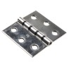 Pinet Stainless Steel Butt Hinge with Removable Pin, Screw Fixing, 75 mm x 80 mm x 2 mm 330-8262