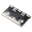 Pinet Stainless Steel Butt Hinge with Removable Pin, Screw Fixing, 75 mm x 80 mm x 2 mm 330-8262