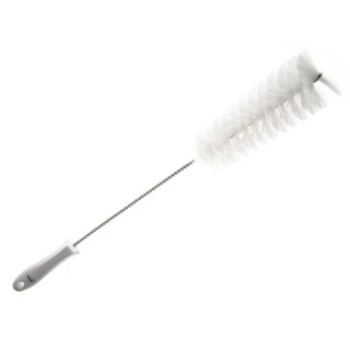 Vikan White Bottle Brush, Bristle Length 23 mm, Brush Diameter 50 mm, Overall Length 490 mm 53795