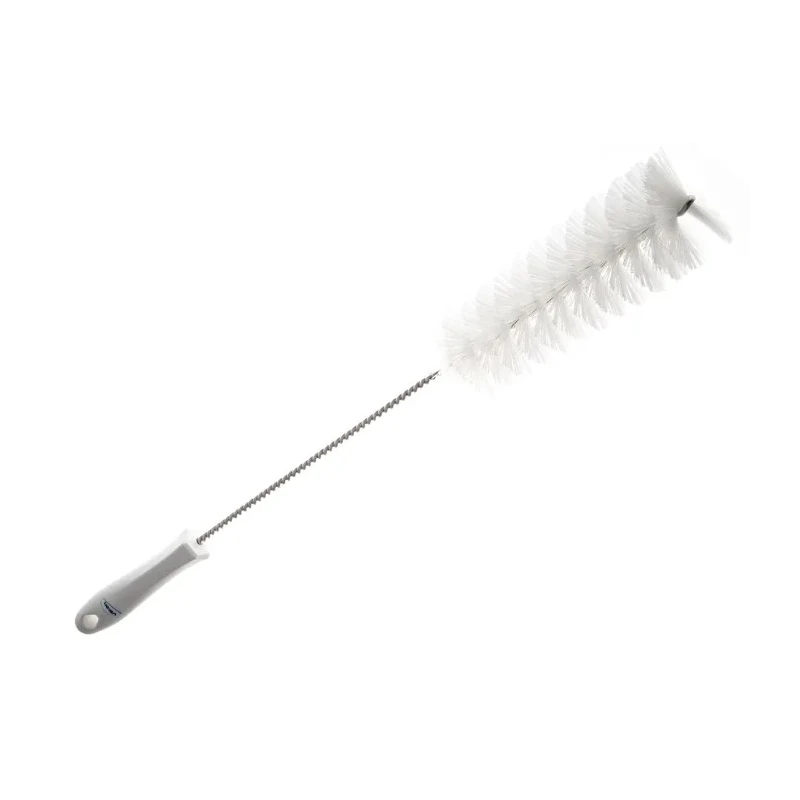Vikan White Bottle Brush, Bristle Length 23 mm, Brush Diameter 50 mm, Overall Length 490 mm 53795