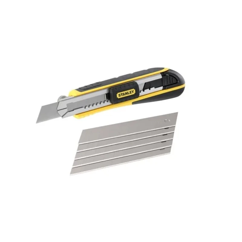 Stanley Safety Knife Light Duty Snap-off Blade Retractable 6 Blades 18mm Width 180mm Length 0-10-481
