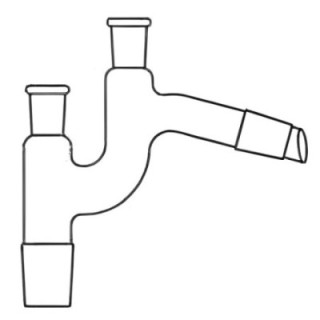 Claisen Heads Sloping With 2X 14/23 Sockets for lab image-1