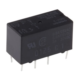 Omron PCB Signal Relay 4.5V dc Coil 2A DPDT G5V-2 4.5DC