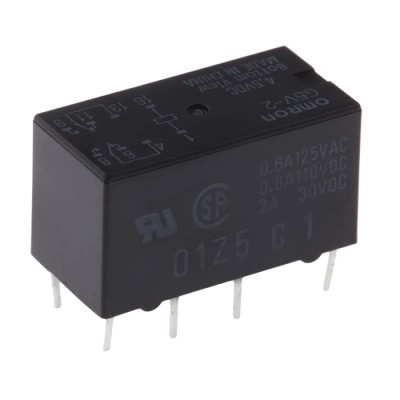 Omron PCB Signal Relay 4.5V dc Coil 2A DPDT G5V-2 4.5DC