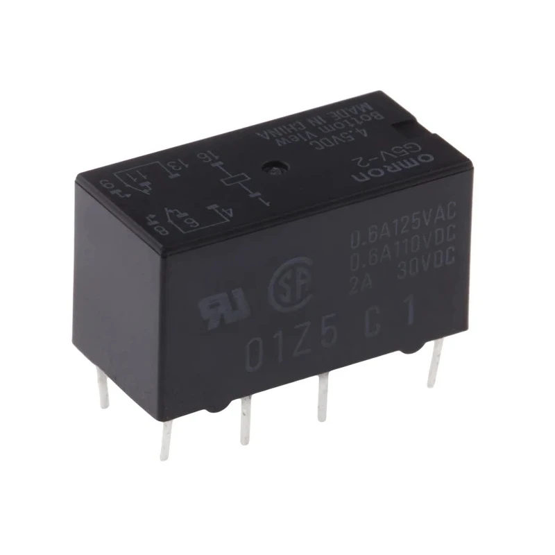 Omron PCB Signal Relay 4.5V dc Coil 2A DPDT G5V-2 4.5DC