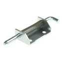 Pinet Steel Latch with a Spring Loaded Pin, LH-Handed, Bolt-On Fixing, 82 mm x 21 mm x 2.8 mm 12-A-3860