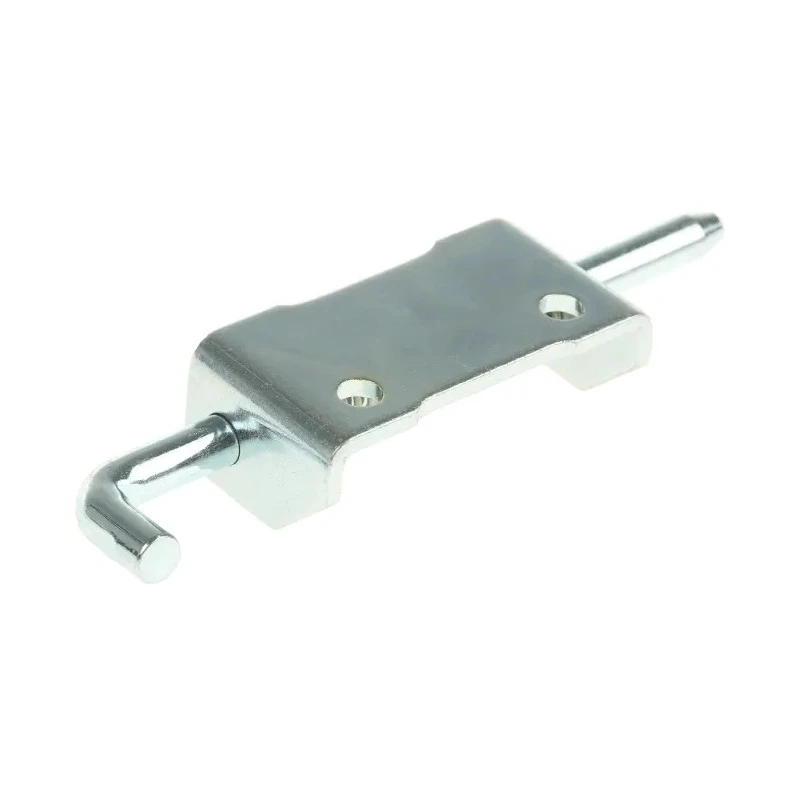 Pinet Steel Latch with a Spring Loaded Pin, LH-Handed, Bolt-On Fixing, 82 mm x 21 mm x 2.8 mm 12-A-3860