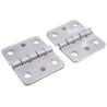 RS PRO Polished Stainless Steel Butt Hinge with a Fixed Pin Weld-on Fixing 75 mm x 90 mm x 6 mm 379-9315