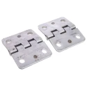 RS PRO Polished Stainless Steel Butt Hinge with a Fixed Pin Weld-on Fixing 75 mm x 90 mm x 6 mm 379-9315