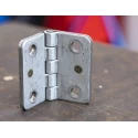 RS PRO Polished Stainless Steel Butt Hinge with a Fixed Pin Weld-on Fixing 75 mm x 90 mm x 6 mm 379-9315