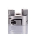 Huco Oldham Style Flexible Bore Coupler 33 mm OD, 65 mm Bore, Stainless Steel & Alloy Steel 456H33.28