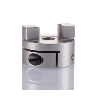 Huco Oldham Style Flexible Bore Coupler 33 mm OD, 65 mm Bore, Stainless Steel & Alloy Steel 456H33.28